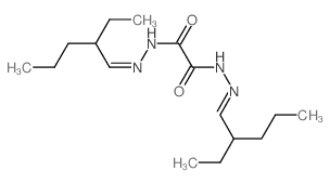 Ethanedioic acid,1,2-bis[2-(2-ethylpentylidene)hydrazide] structure