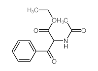 ethyl 2-acetamido-3-oxo-3-phenyl-propanoate structure