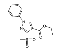 ethyl 3-methylsulfonyl-1-phenylpyrazole-4-carboxylate Structure