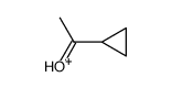 (1-cyclopropylethylidene)oxonium Structure