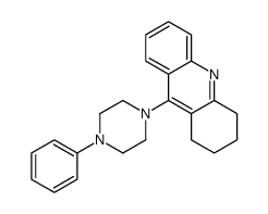 9-(4-phenylpiperazin-1-yl)-1,2,3,4-tetrahydroacridine结构式