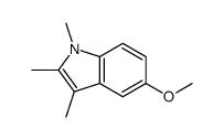 5-methoxy-1,2,3-trimethylindole Structure