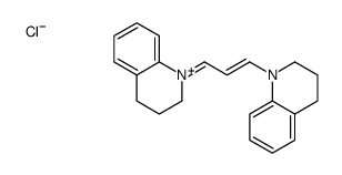 1-[(E)-3-(3,4-dihydro-2H-quinolin-1-ium-1-ylidene)prop-1-enyl]-3,4-dihydro-2H-quinoline,chloride结构式