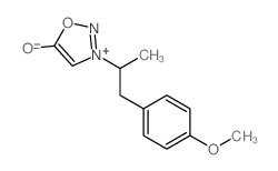 1,2,3-Oxadiazolium,5-hydroxy-3-[2-(4-methoxyphenyl)-1-methylethyl]-, inner salt Structure