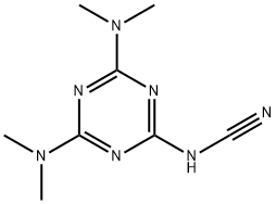 Cyanamide, [4,6-bis(dimethylamino)-1,3,5-triazin-2-yl]- (9CI)结构式