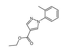 ethyl 1-(2-methylphenyl)-1H-pyrazole-4-carboxylate Structure