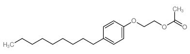 2-(4-nonylphenoxy)ethyl acetate结构式