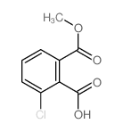 2-chloro-6-methoxycarbonyl-benzoic acid Structure