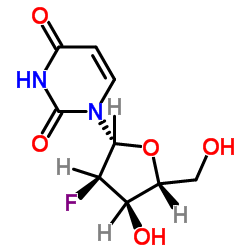 2'-Deoxy-2'-fluorouridine structure