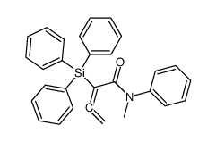 N-Methyl-2-(triphenylsilyl)-2,3-butadienanilid结构式