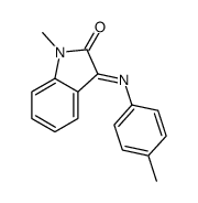 1-methyl-3-(4-methylphenyl)iminoindol-2-one Structure