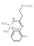 N-(2,6-dichlorophenyl)-3-methoxy-N-tert-butyl-propanimidamide结构式