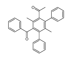 1-(3-benzoyl-2,5-dimethyl-4,6-diphenylphenyl)ethanone结构式