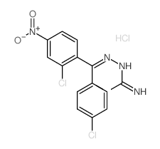 Hydrazinecarboximidamide,2-[(2-chloro-4-nitrophenyl)(4-chlorophenyl)methylene]-N-methyl-, hydrochloride(1:1)结构式