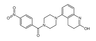 5-[4-(4-nitrobenzoyl)piperazin-1-yl]-3,4-dihydro-1H-quinolin-2-one结构式