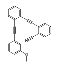 2-[2-[2-[2-(3-methoxyphenyl)ethynyl]phenyl]ethynyl]benzonitrile结构式