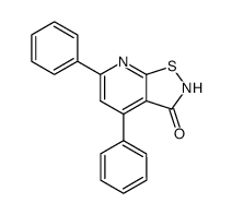 3-oxo-2,3-dihydro-4,6-diphenylisothiazolo[5,4-b]pyridine Structure