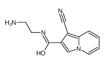 N-(2-aminoethyl)-1-cyanoindolizine-2-carboxamide结构式