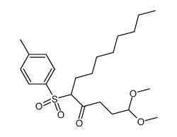 1,1-dimethoxy-5-(p-tolylsulfonyl)-4-tridecanone结构式