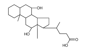 (4R)-4-[(5S,7S,8S,9S,10S,12S,13R,14S,17R)-7,12-dihydroxy-10,13-dimethyl-2,3,4,5,6,7,8,9,11,12,14,15,16,17-tetradecahydro-1H-cyclopenta[a]phenanthren-17-yl]pentanoic acid Structure