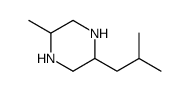 Piperazine, 2-methyl-5-(2-methylpropyl)- (9CI) structure