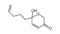 6-hydroxy-6-pent-4-enylpyran-3-one结构式