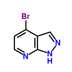 4-溴-7-氮杂吲唑,4-溴吡唑并[3,4-B]吡啶结构式