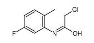 2-chloro-N-(5-fluoro-2-methylphenyl)acetamide结构式