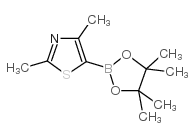 2,4-二甲基噻唑-5-硼酸,频哪醇酯结构式