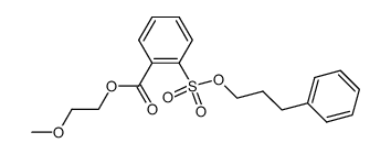 2-methoxyethyl 2-((3-phenylpropoxy)sulfonyl)benzoate Structure