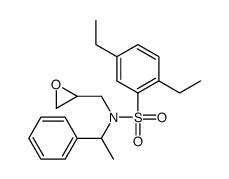 2,5-diethyl-N-(oxiran-2-ylmethyl)-N-(1-phenylethyl)benzenesulfonamide Structure