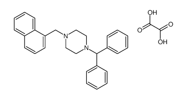 1-benzhydryl-4-(naphthalen-1-ylmethyl)piperazine,oxalic acid Structure