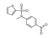 N-methyl-N-(4-nitrophenyl)thiophene-2-sulfonamide结构式