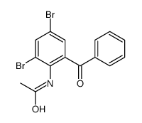 N-(2-benzoyl-4,6-dibromophenyl)acetamide Structure