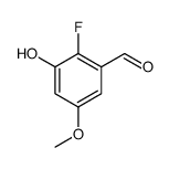 2-FLUORO-3-HYDROXY-5-METHOXYBENZALDEHYDE structure