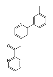 2-{2-[3-(methyl)phenyl]pyridin-4-yl}-1-(pyridin-2-yl)ethanone结构式