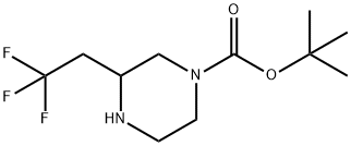 3-(2,2,2-trifluoro-ethyl)-piperazine-1-carboxylic acid tert-butyl ester picture