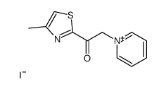 1-(4-methyl-1,3-thiazol-2-yl)-2-pyridin-1-ium-1-ylethanone,iodide结构式