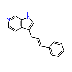 3-[(2E)-3-Phenyl-2-propen-1-yl]-1H-pyrrolo[2,3-c]pyridine结构式