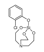 2,8,9-Trioxa-5-aza-1-silabicyclo[3.3.3]undecane, 1-(2-chlorophenoxy) Structure