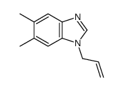 1H-Benzimidazole,5,6-dimethyl-1-(2-propenyl)-(9CI) structure