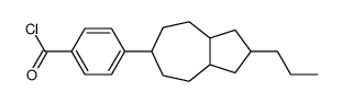 4-(2-propyl-1,2,3,3a,4,5,6,7,8,8a-decahydroazulen-6-yl)benzoyl chloride Structure