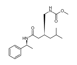 Carbamic acid, N-[(2S)-4-methyl-2-[2-oxo-2-[[(1S)-1-phenylethyl]amino]ethyl]pentyl]-, methyl ester结构式