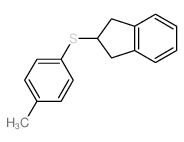 1H-Indene,2,3-dihydro-2-[(4-methylphenyl)thio]-结构式