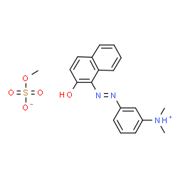 [3-[(2-hydroxynaphthyl)azo]phenyl]dimethylammonium methyl sulphate结构式