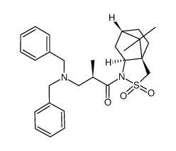(2S)-N-{(2R)-2-[(dibenzylamino)methyl]propanoyl}camphorsultam Structure