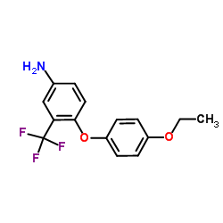 4-(4-Ethoxyphenoxy)-3-(trifluoromethyl)aniline结构式