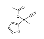 1-cyano-1-(thiophen-2-yl)ethyl acetate结构式