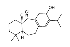 (4aR,5R,11aS)-5-chloro-8-isopropyl-1,1-dimethyl-1,2,3,4,5,10,11,11a-octahydro-4aH-dibenzo[a,d][7]annulene-4a,7-diol结构式