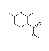 1,2,4,6-tetramethyl-piperidine-3-carboxylic acid ethyl ester结构式